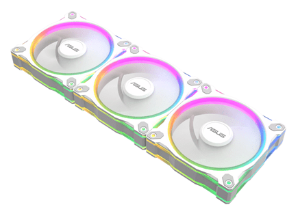 Комплект вентиляторов для корпуса Asus PRIME MR120 FAN ARGB REVERSE WHITE [120 мм, 1600 об/мин, 58 CFM, 23 dB, PWM]