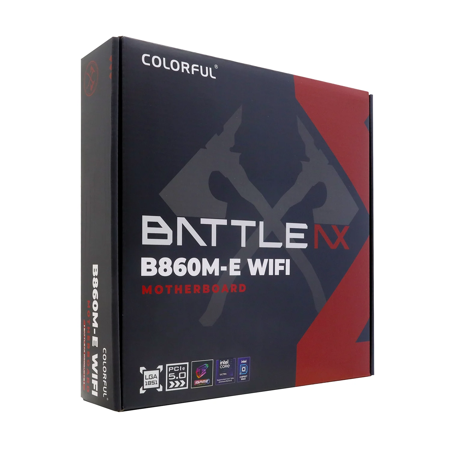 Материнская плата Colorful BATTLE-AX B860M-E WIFI V20 [LGA 1851, Intel B860, 2xDDR 5, 3xM.2, 1xPCI-E x16, Micro-ATX]