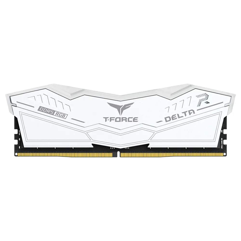 Комплект оперативной памяти Team Group DELTA RGB DDR5 DESKTOP MEMORY WHITE (FF4D532G6000HC30DC01) [32 ГБ, DDR 5, 6000 МГц, 1.35 В, подсветка, KIT]