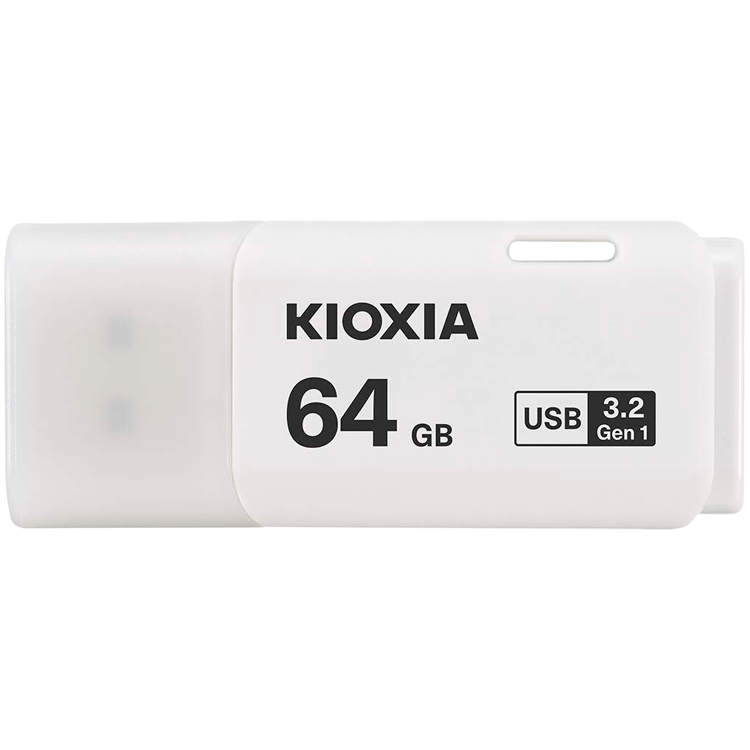 USB Флеш KIOXIA Hayabusa U301 WHITE (LU301W064GG4) 64Гб, USB 3.2 Gen 1  - RETAIL