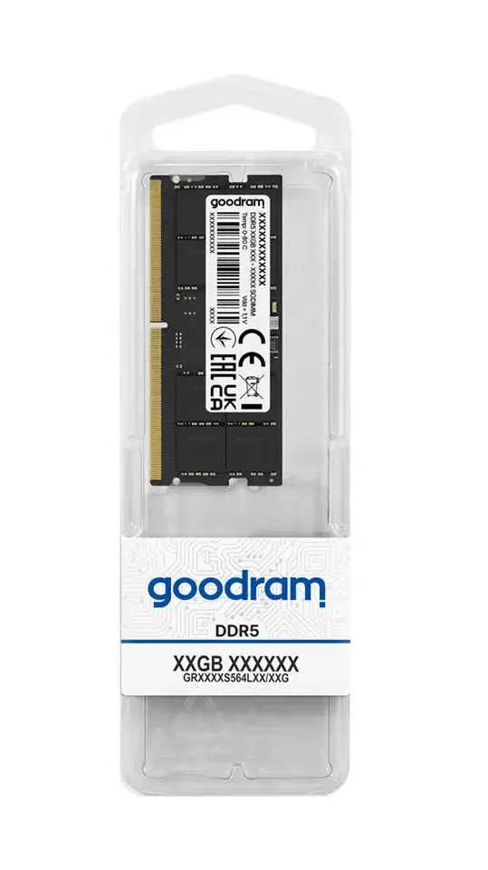 Оперативная память для ноутбука GoodRam GOODRAM DDR5 SODIMM (GR4800S564L40S/16G) [16 ГБ, DDR 5, 4800 МГц, 1.1 В]