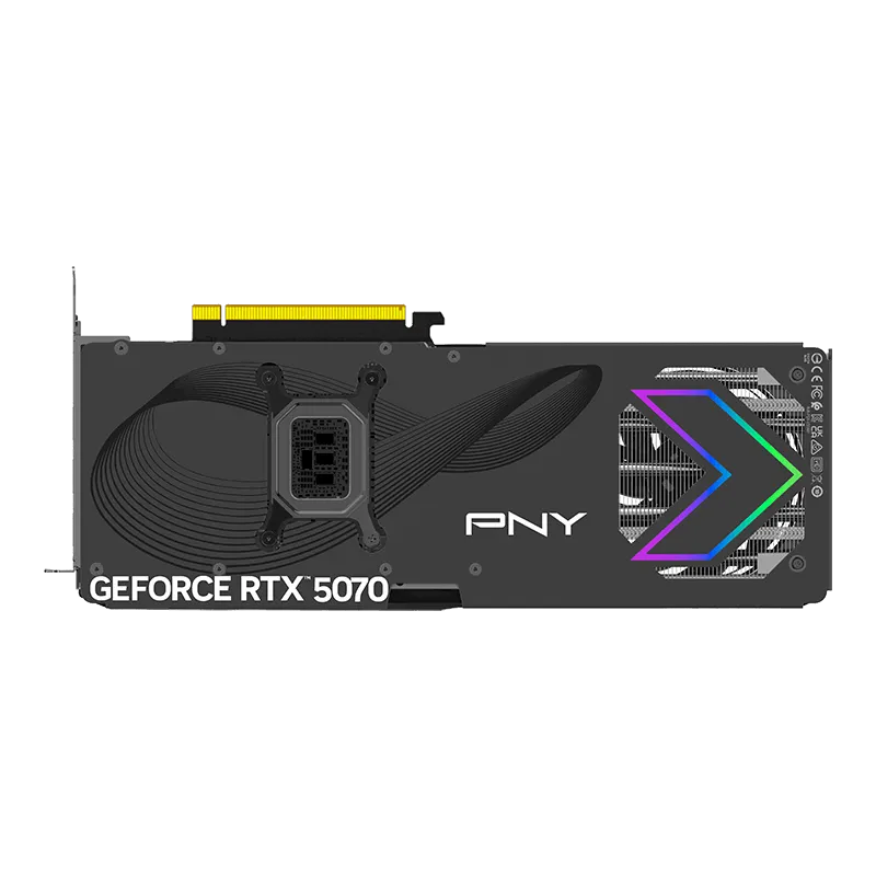 Видеокарта PNY GeForce RTX 5070 ARGB EPIC-X RGB Overclocked Triple Fan GPU (VCG507012TFXXPB1-O) [12 ГБ, GDDR7, 192 бит, HDMI, DisplayPort (3 шт)]