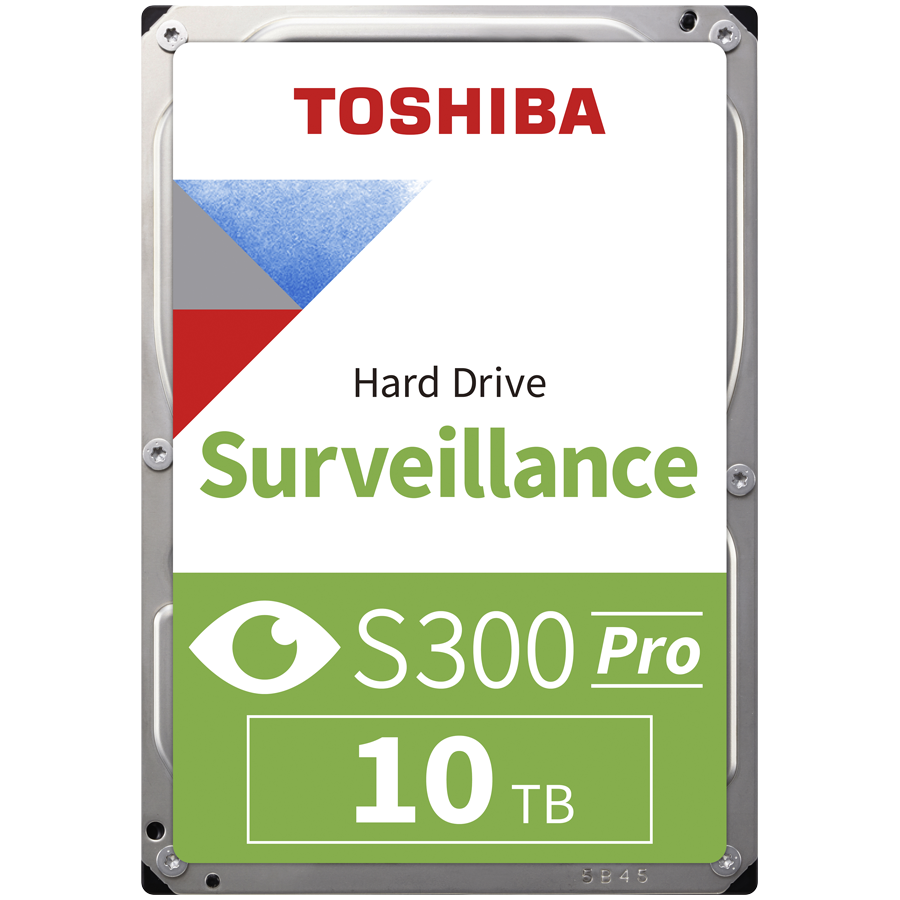 Жесткий диск Toshiba S300 PRO 10TB CMR (MD10ADA10TV) [10 ТБ, 3.5", SATA III, 7200 об./мин, кэш - 512 МБ, для систем видеонаблюдения]