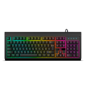 Клавиатура SVEN KB-G8400 [Мембранная, проводная, клавиш - 104, подсветка, черная]