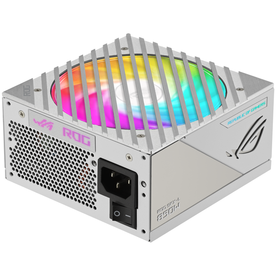 Блок питания Asus ROG LOKI SFX-L 850W Platinum White Edition (90YE00N2-B0NA00) [850 Вт, 80 PLUS Platinum, 6x SATA, 3 x 6+2 pin PCIe, 2x 4+4 pin CPU, SFX]