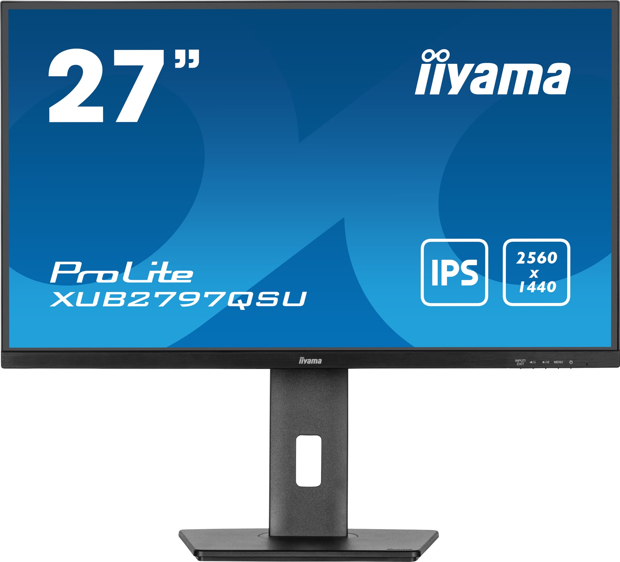 Монитор Iiyama XUB2797QSU-B2 [27", IPS, 2560x1440, 100 Гц, 1 мс, HDMI, DisplayPort]