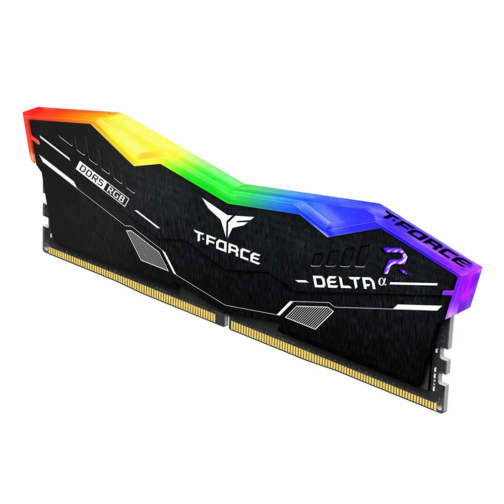 Комплект оперативной памяти Team Group DELTAα RGB DDR5 DESKTOP MEMORY BLACK (FOR AMD EXPO) (FF7D564G6000HC38JDC01) [64 ГБ, DDR 5, 6000 МГц, 1.35 В, подсветка, KIT]