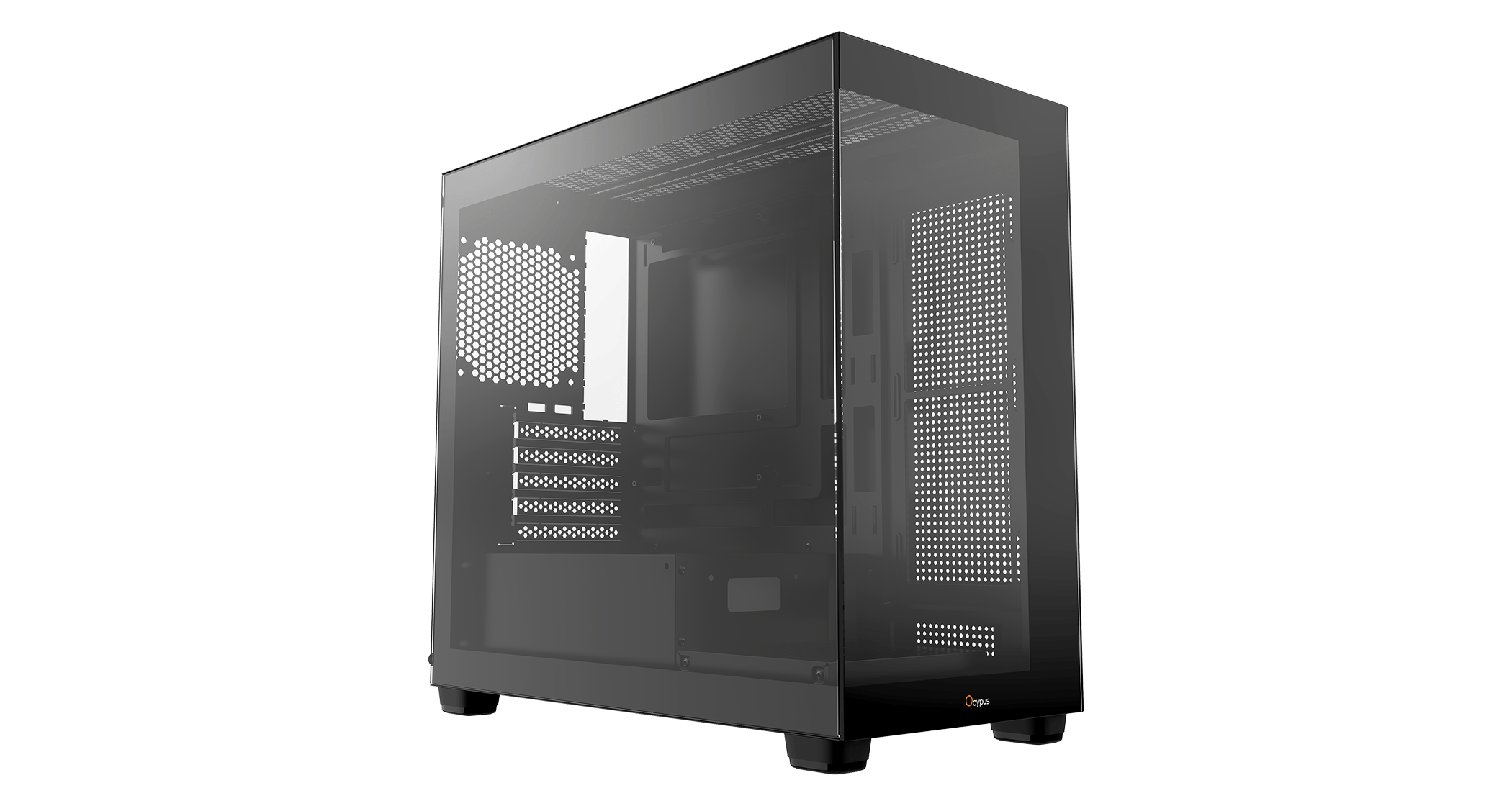 Корпус Ocypus Gamma C52 BK (Gamma-C52-BKD000XX-GL) [Mini Tower, Без вентиляторов, Черный]