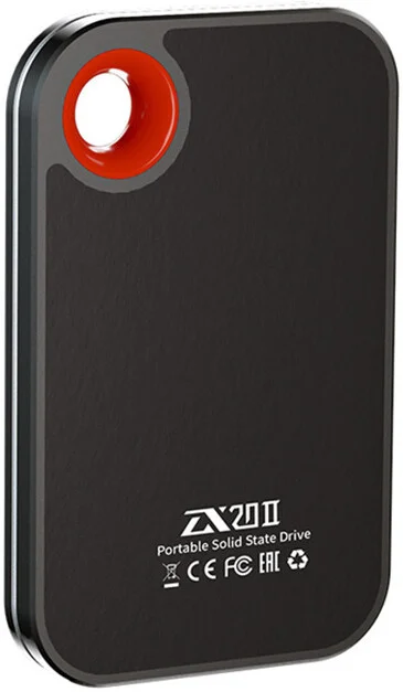 Внешний SSD-накопитель Netac ZX20 II (NT01ZX20II-512-32BK) [512 ГБ,, чтение: 2000 МБ/с, запись: 1800 МБ/с]