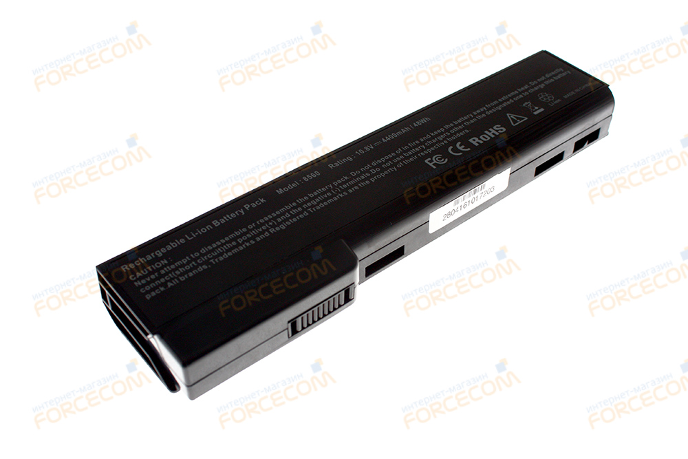 Аккумулятор для ноутбука HP/ Compaq 8460/ 10,8 В (совместим с 11,1 В)/ 4400 мАч, черный