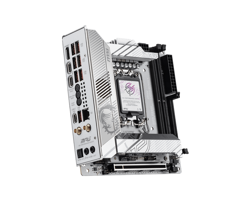Материнская плата MSI MPG Z890I EDGE TI WIFI LGA1851 2xDDR5 2xSATA3 4xM.2 1xHDMI 2xThund Mini ITX