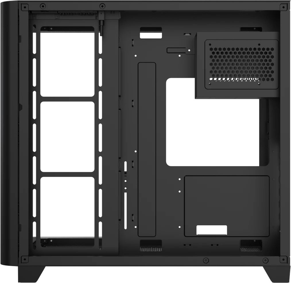 Корпус Formula V Crystal U2 Floe Black [Midi Tower, 4 x 120мм Floe ARPW, черный]