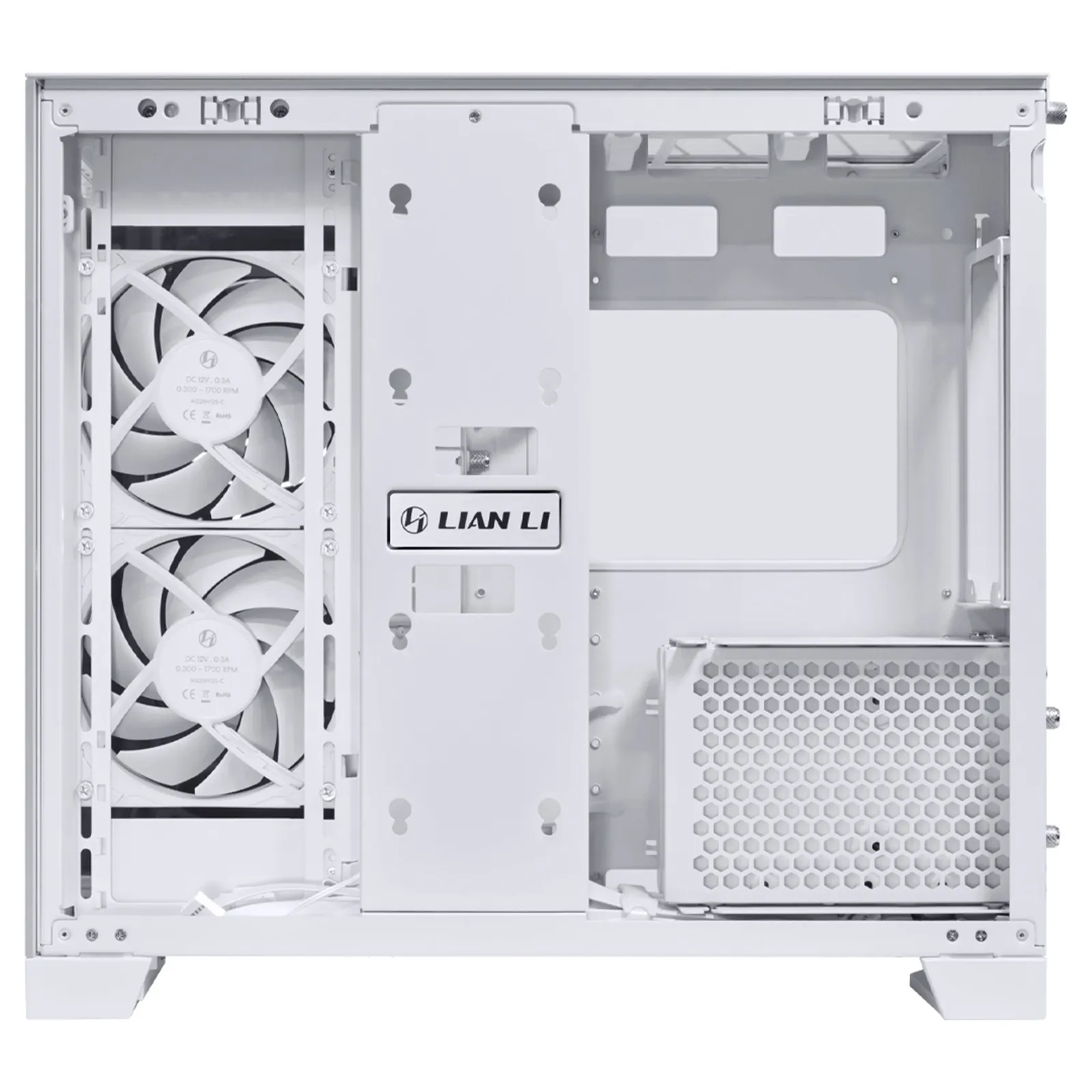 Корпус Lian Li O11 Dynamic MINI V2 FLOW (G99.O11DMIV2FW.00) [Midi Tower, 5 x 120мм, белый]