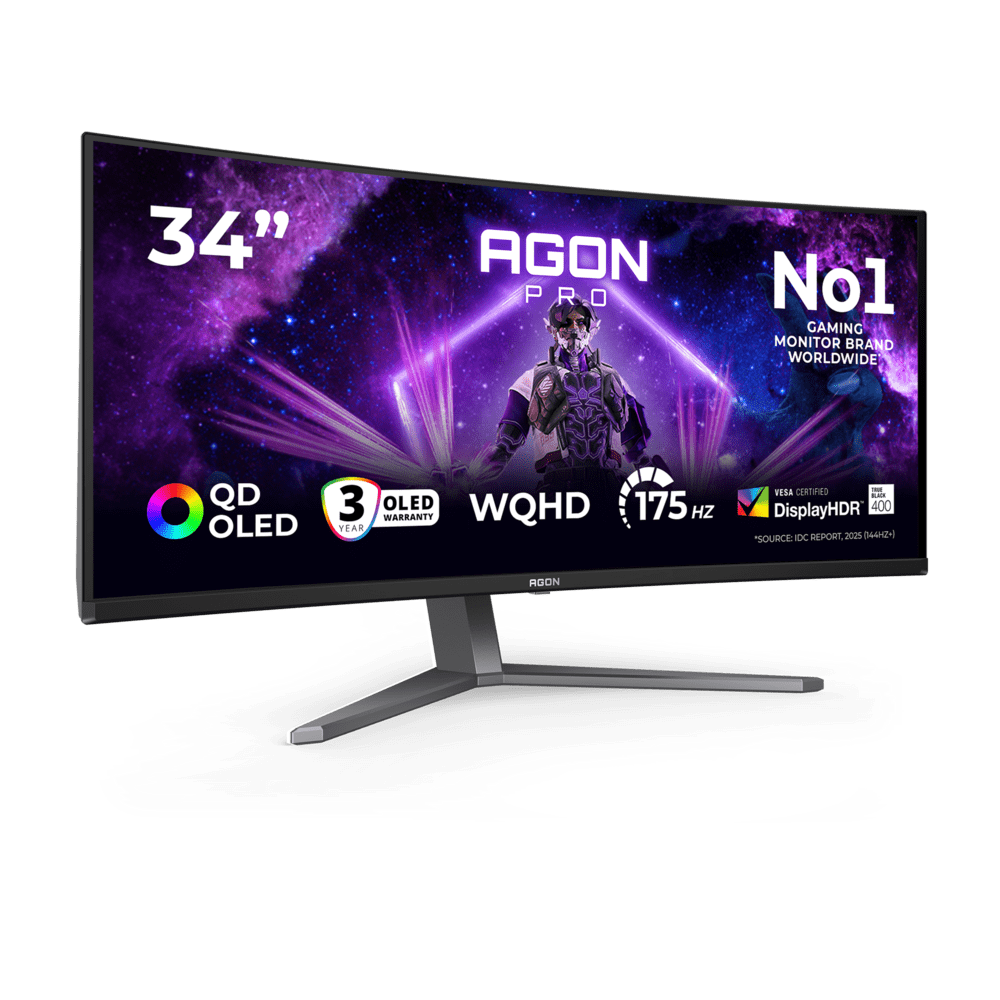 Монитор AOC AG346UCD [34", OLED, 3440x1440, 175 Гц, 0.03 мс, HDMI x2, DisplayPort]
