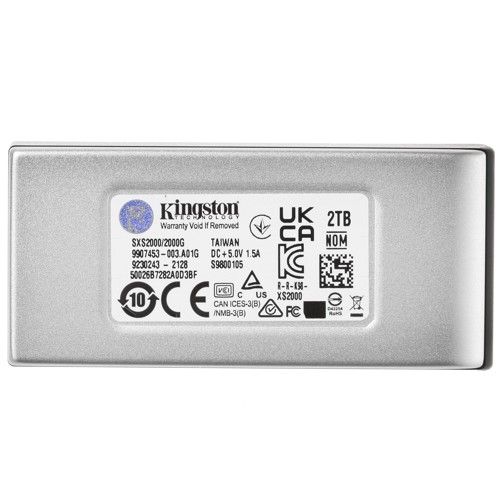 Внешний SSD Kingston SXS2000/2000G [2 ТБ, USB 3.1 Gen 2 Type C, чтение: 2000 МБ/с, запись: 2000 МБ/с]