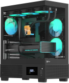 Корпус Formula V Crystal E1 Floe [Midi Tower, 3 x 120мм Floe ARPW, черный]