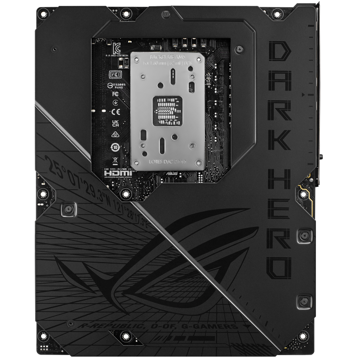 Материнская плата Asus ROG CROSSHAIR X870E DARK HERO [AM5, AMD X870E, 4xDDR 5, 5xM.2, 2xPCI-E x16, Standard-ATX]