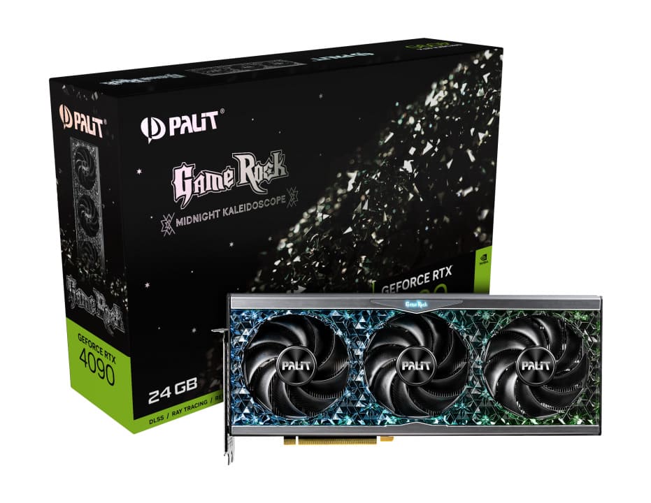 Видеокарта Palit RTX 4090 GameRock (NED4090019SB-1020G) [24 ГБ, GDDR6X, 384 бит, 2235 МГц, 2520 МГц, HDMI, DisplayPort (3 шт)]