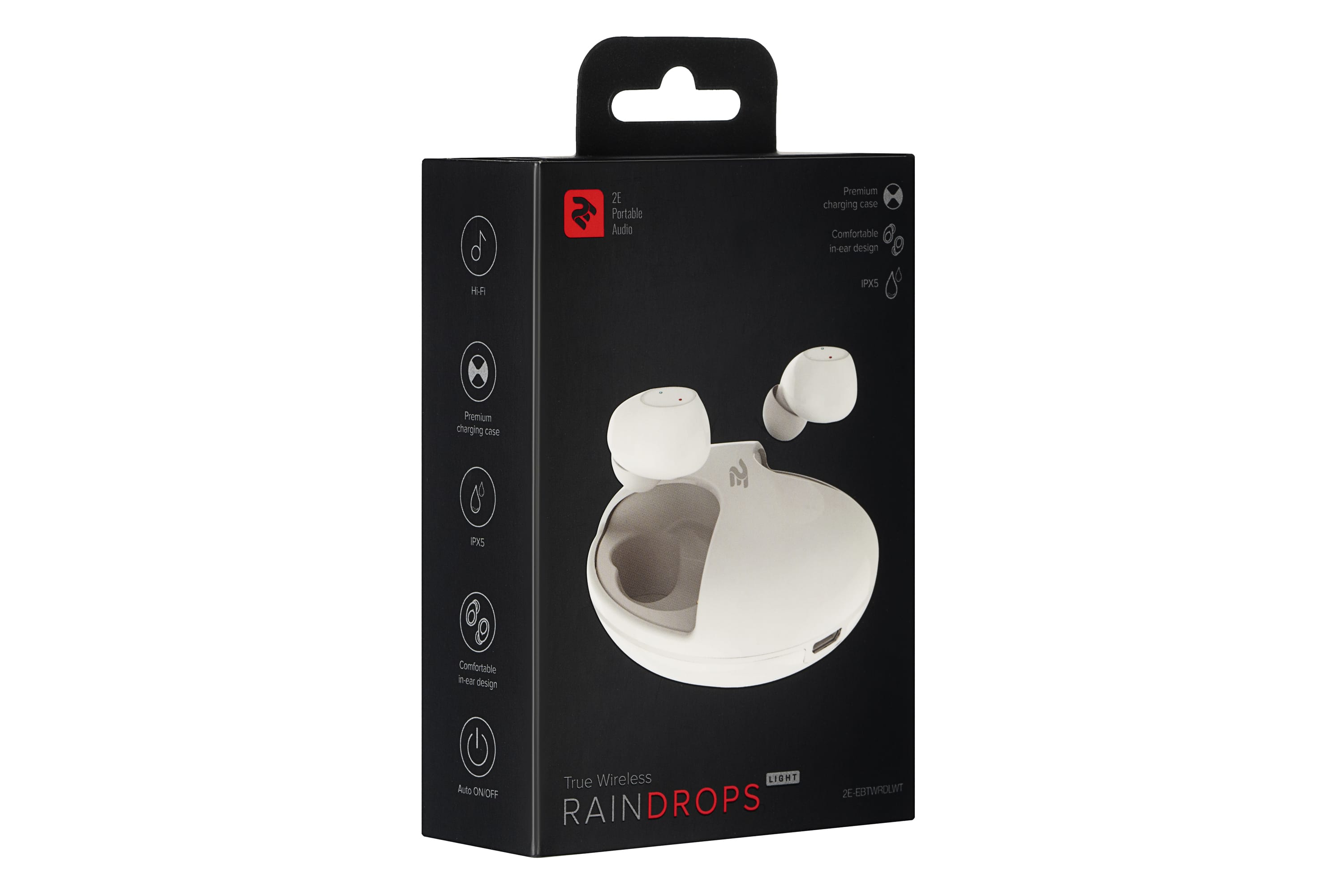 Наушники 2E RainDrops Light True Wireless Waterproof Mic [2E-EBTWRDLWT (White)]