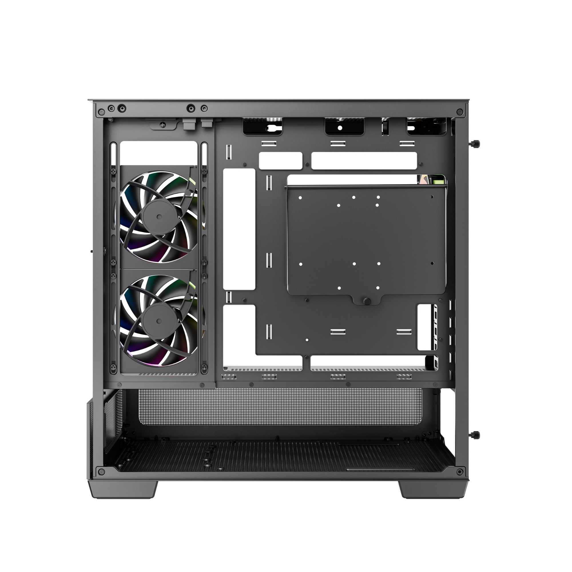 Корпус DeepCool CG380U 3F (R-CG380U-BKAGM3-G) [Midi Tower, 3х 120 мм ARGB, Черный]