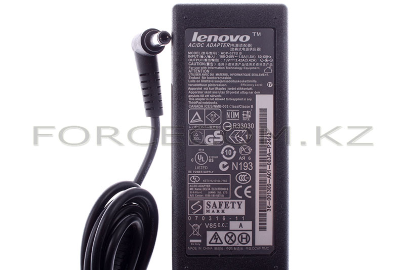Блок питания для ноутбука Lenovo ADP-65YB, 19 В/ 65 Вт (3.42 А), 5.5/2.5 мм