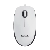 Мышь Logitech M100 (910-006764) [проводная, светодиодная, 1000 DPI, 500 Гц, белый]