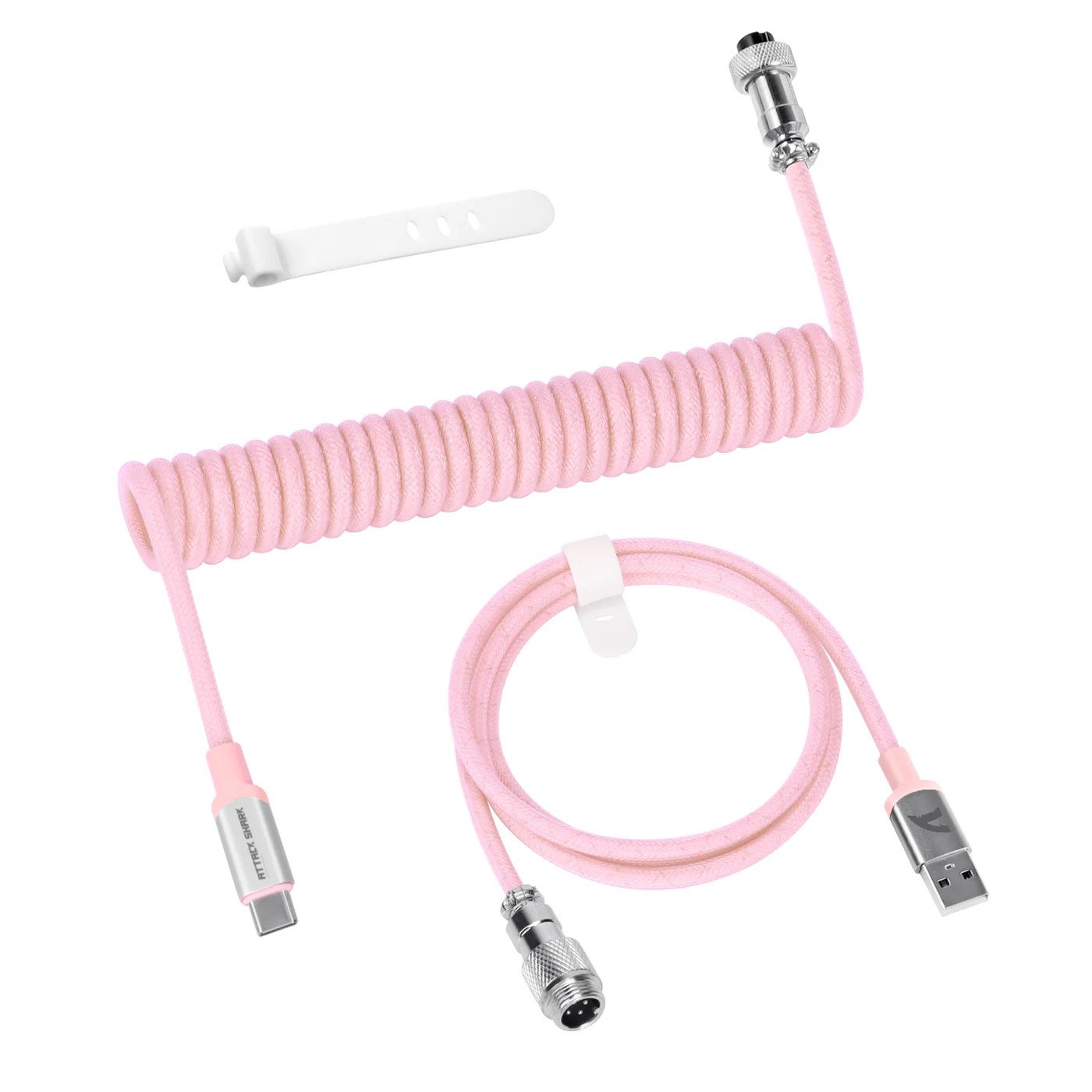 Кабель для клавиатуры Attack Shark C01Pro Pink USB A to Type C