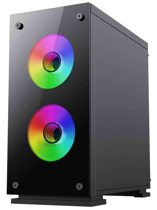 Корпус GameMax M65 [Mini Tower, 3 × 120 мм ARGB, Черный]