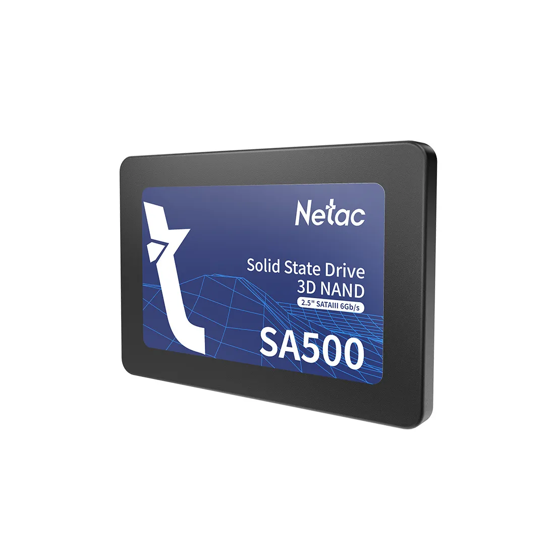 SSD-накопитель Netac SA500 (NT01SA500-480-S3X) 480 ГБ, 2.5", SATA III, 520/450 МБ/с, 3D V-NAND