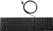 Клавиатура HP 320K G2 (9SR37A9) [мембранная, проводная, черная]