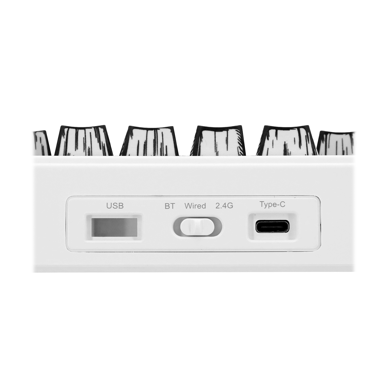 Клавиатура Aula F75 [Механическая, беспроводная, клавиш - 80, подсветка, белая]