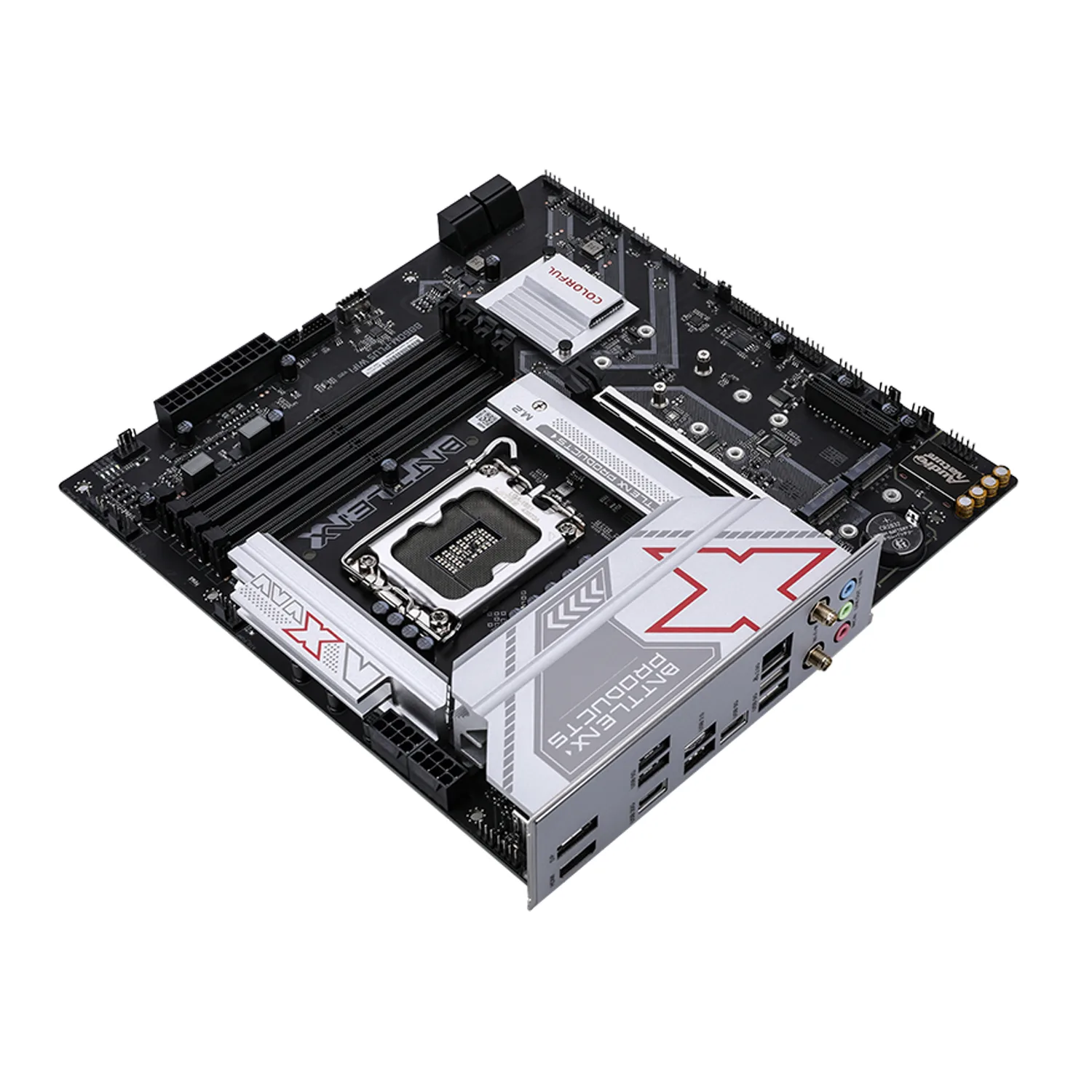 Материнская плата Colorful BATTLE-AX B860M-PLUS WIFI V20 [LGA 1851, Intel B860, 4xDDR5, 3xM.2, 1xPCI-E x16, Micro-ATX]