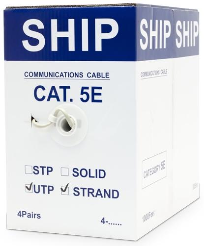 Кабель сетевой SHIP D135S-P Cat.5e UTP PVC (бухта) - купить в интернет-магазине Forcecom.kz Кабель сетевой SHIP D135S-P Cat.5e UTP PVC (бухта)