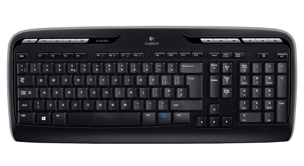 Клавиатура+мышь Logitech MK330 US (920-003989) [мембранная, беспроводная, черная]