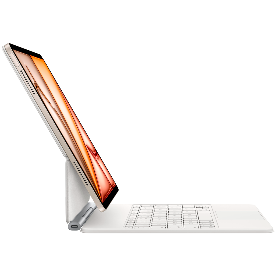 Чехол Apple Magic Keyboard for iPad Air 13-inch (M3) - Russian - White,Model A3340 (MDFW4RS/A)