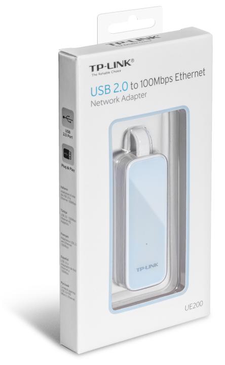 Сетевой адаптер TP-Link UE200 - купить в интернет-магазине Forcecom.kz Сетевой адаптер TP-Link UE200