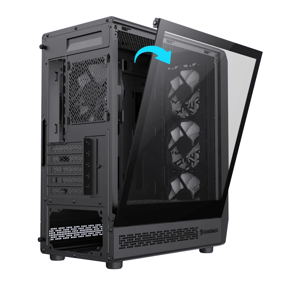 Корпус Gembird Forge COC Black (1117-3701R0005) [Mini Tower, 2 x 140x140 мм, черный]