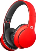 Наушники беспроводные Defender FreeMotion B580, красный, BT - купить в интернет-магазине Forcecom.kz Наушники беспроводные Defender FreeMotion B580, красный, BT