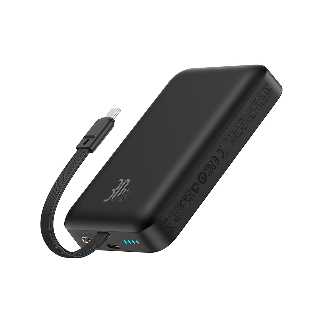 Портативный внешний аккумулятор Baseus Magnetic Mini 10000mAh 30W Черный (P1002210B113-00)