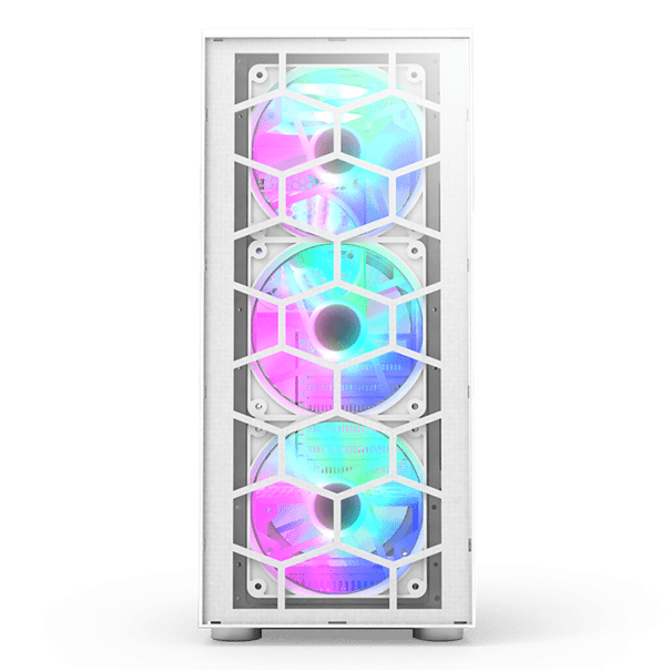 Корпус Montech X3 GLASS (W) [Midi Tower, 3 × 120 мм, 3 × 140 мм, Белый]
