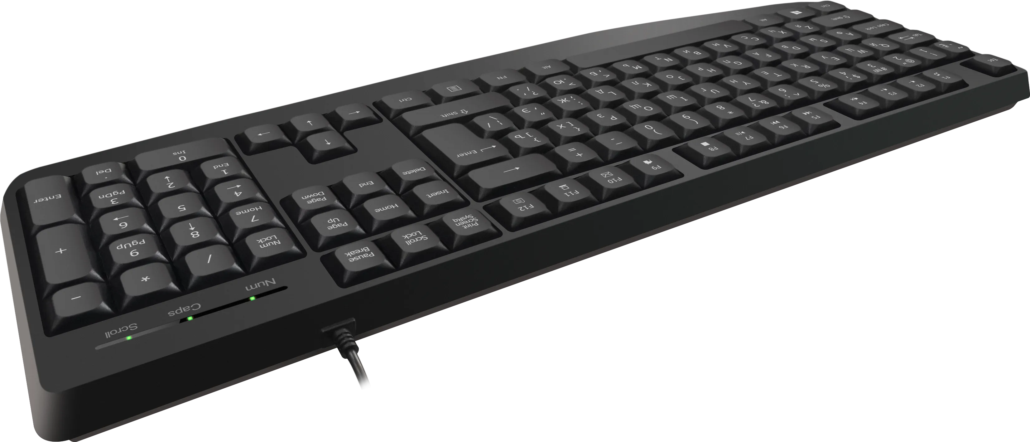 Клавиатура Defender Atom HB-546 [мембранная, проводная, черная]