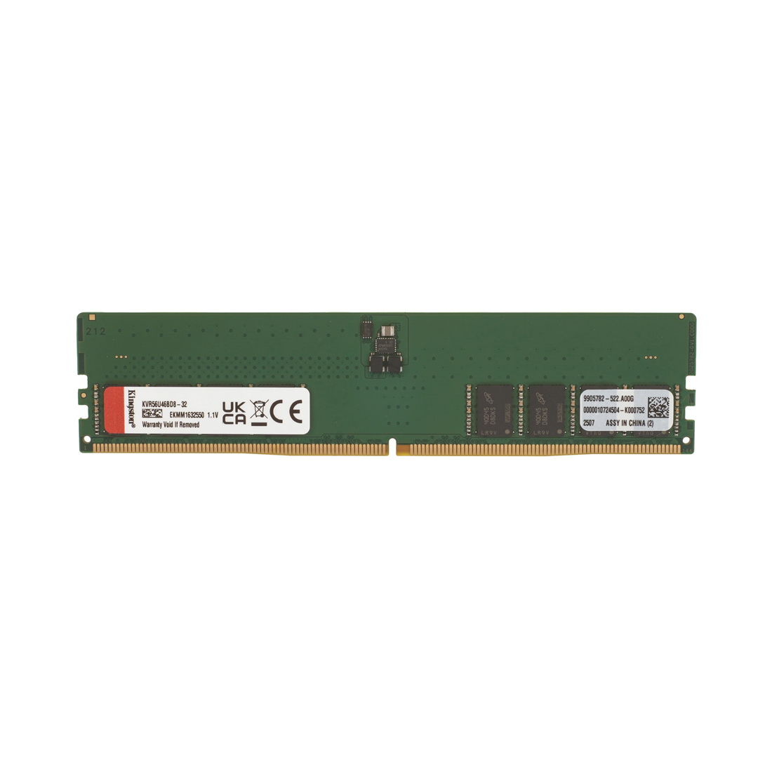 Оперативная память Kingston KVR56U46BD8-32 [32 ГБ, DDR 5, 5600 МГц, 1.1 В]