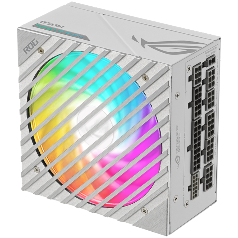 Блок питания Asus ROG LOKI SFX-L 850W Platinum White Edition (90YE00N2-B0NA00) [850 Вт, 80 PLUS Platinum, 6x SATA, 3 x 6+2 pin PCIe, 2x 4+4 pin CPU, SFX]