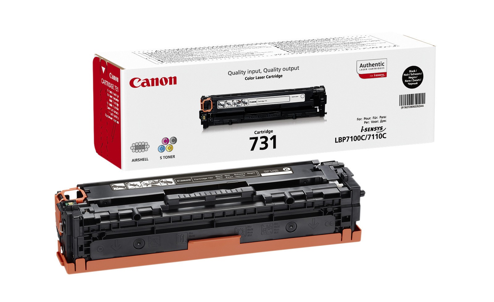 Картридж Canon 731BK/LBP7100Cn/7110Cw (6272B002AA), оригинальный, черный
