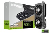 Видеокарта Zotac RTX 5060 TWIN EDGE (ZT-B50600E-10M) [8 ГБ, GDDR7, 128 бит, HDMI, DisplayPort (3 шт)]