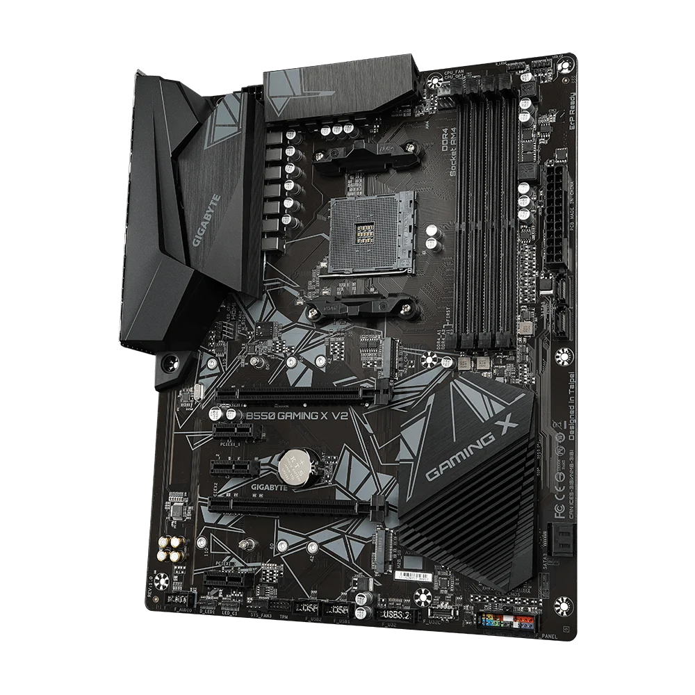 Материнская плата Gigabyte B550 GAMING X V2 (B550 GAMING X V2 1.3) [AM4, AMD B550, 4xDDR 4, 2xM.2, 2xPCI-E x16, Standard-ATX]