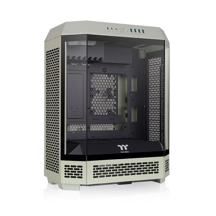 Корпус Thermaltake The Tower 600 Matcha Green (CA-1Z1-00MEWN-00) [Midi Tower, 2x 140 мм, зеленый]