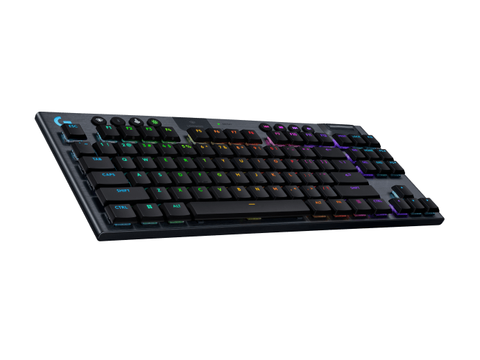 Клавиатура Logitech G915 X Lightspeed TKL (920-012757) [механическая, проводная + беспроводная, RGB подсветка, Logitech GL Clicky, черная]