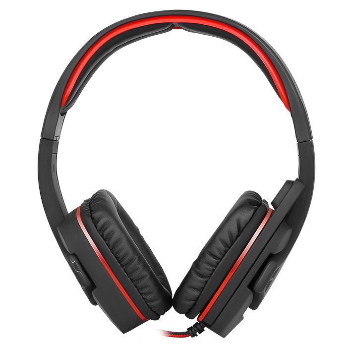 Игровые стереонаушники SVEN AP-G855MV черный-красный - купить в интернет-магазине Forcecom.kz Игровые стереонаушники SVEN AP-G855MV черный-красный