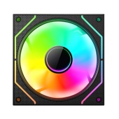 Вентилятор для корпуса Wintek 1236-B-12 ARGB REVERSE Black [120 мм, 1800 об/мин, 46,7 CFM, 34 дБ, PWM]